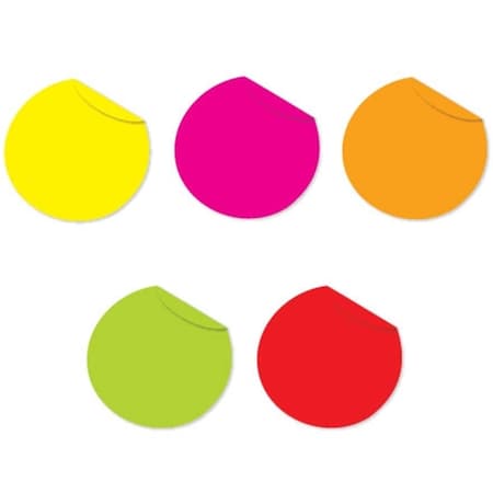 Bondad 2 in. Fluorescent Packs Inventory Circles, 5000PK BO2822746